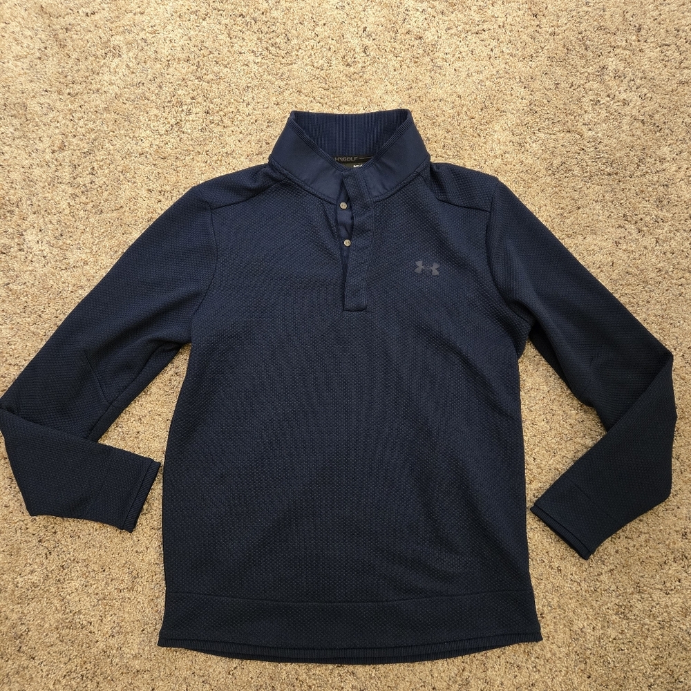 Under Armour‎ Golf Men's Pullover Sweater Size Medium Navy Blue